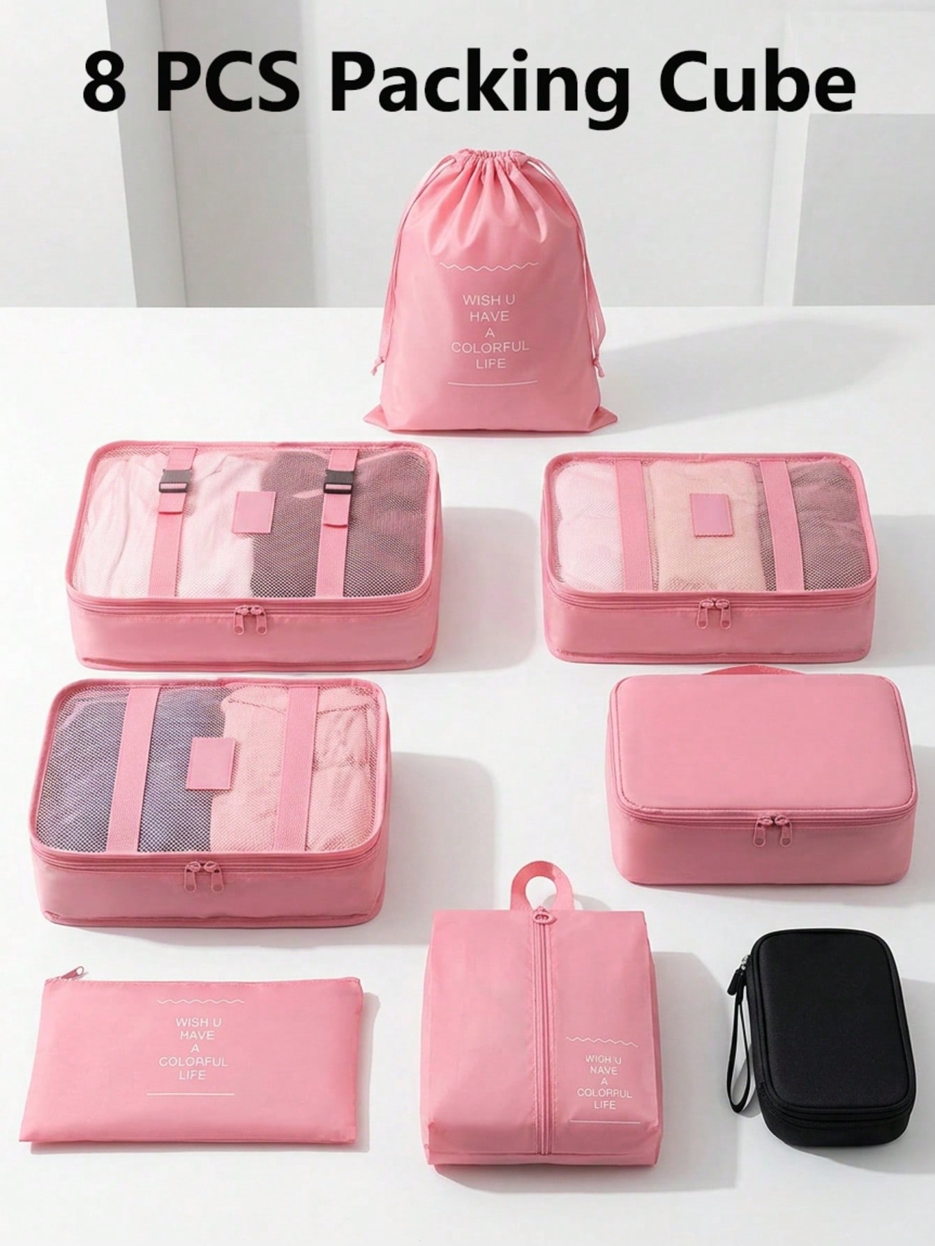 Tech Accessories Case - Set Packing Cubes& Travel Cable Organizer