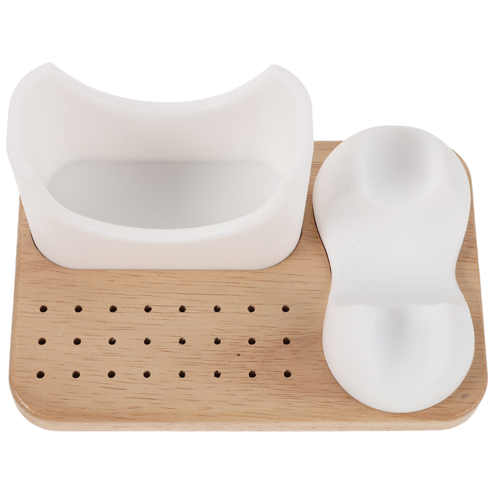 Silicone Nail Drill Holder wit - Tech Accessories Storage recension och pris